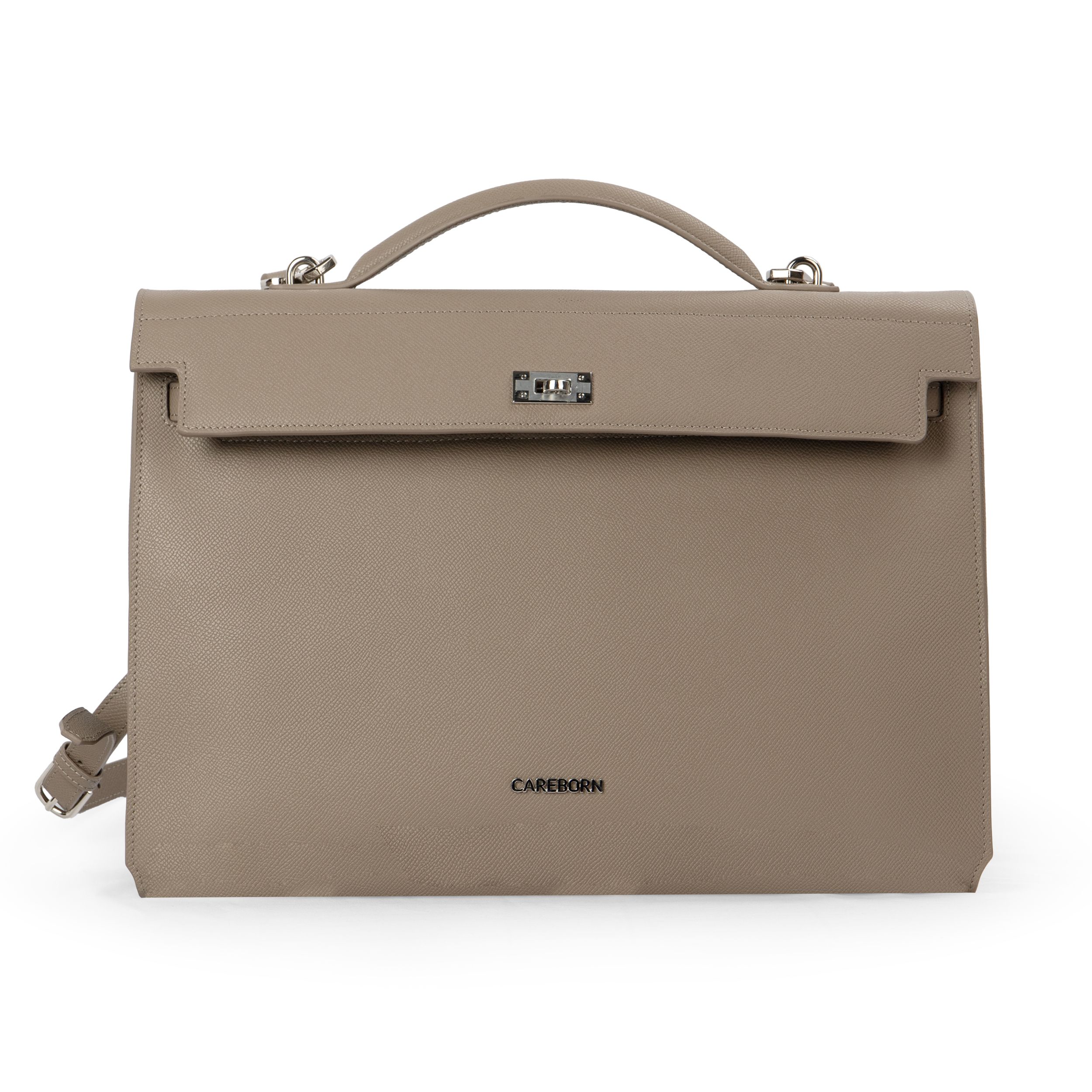 Women Professional Briefcase Handbag CAREBORN, Crosshatch Texture Work Bag Convertible Strap Office Laptop Shoulder Bag