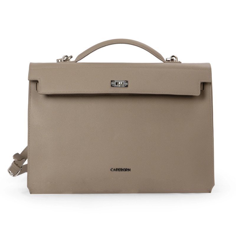 Women Professional Briefcase Handbag CAREBORN, Crosshatch Texture Work Bag Convertible Strap Office Laptop Shoulder Bag