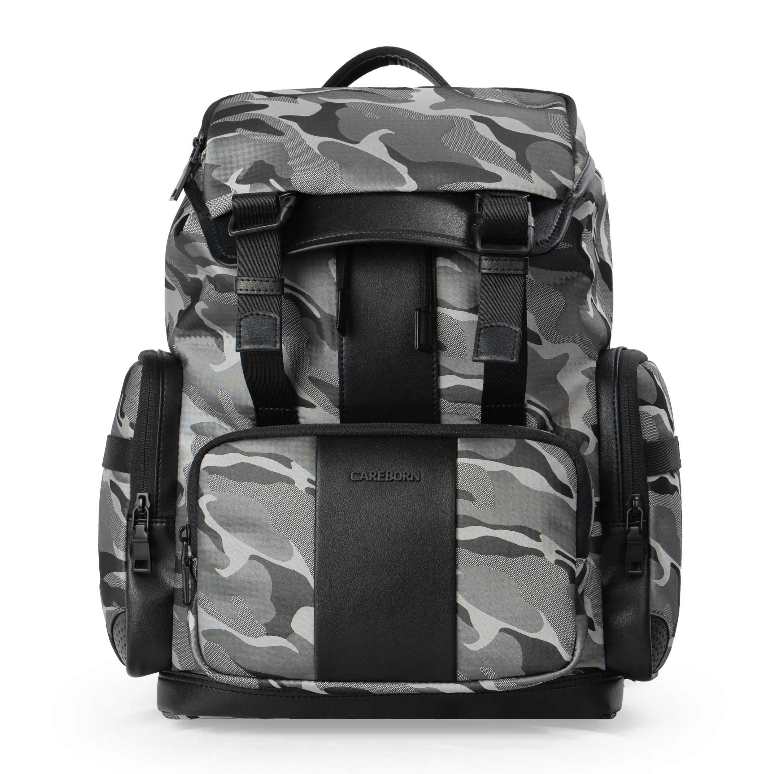 Men’s Camouflage Flap‑Over Backpack, Water‑Repellent Large Capacity Computer Rucksack for Office Work Short Trip Outdoor