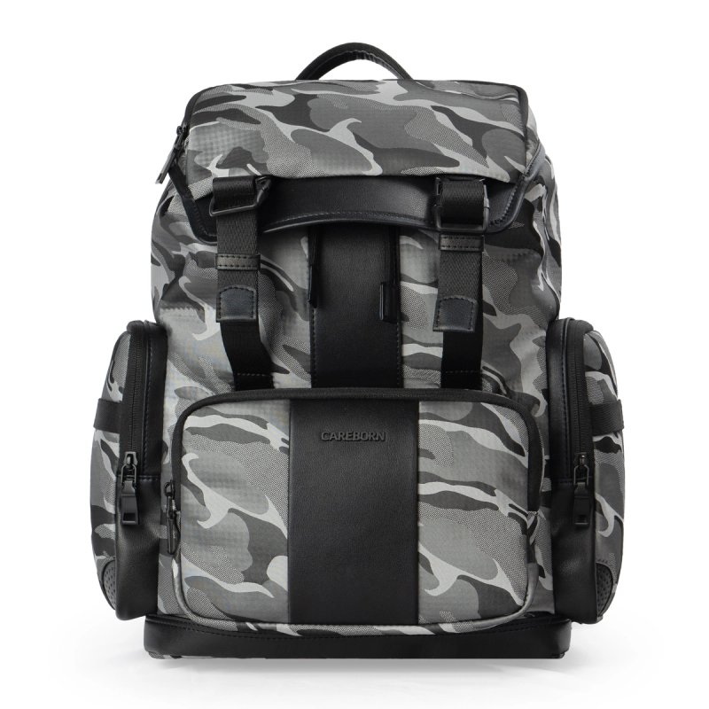 Men’s Camouflage Flap‑Over Backpack, Water‑Repellent Large Capacity Computer Rucksack for Office Work Short Trip Outdoor