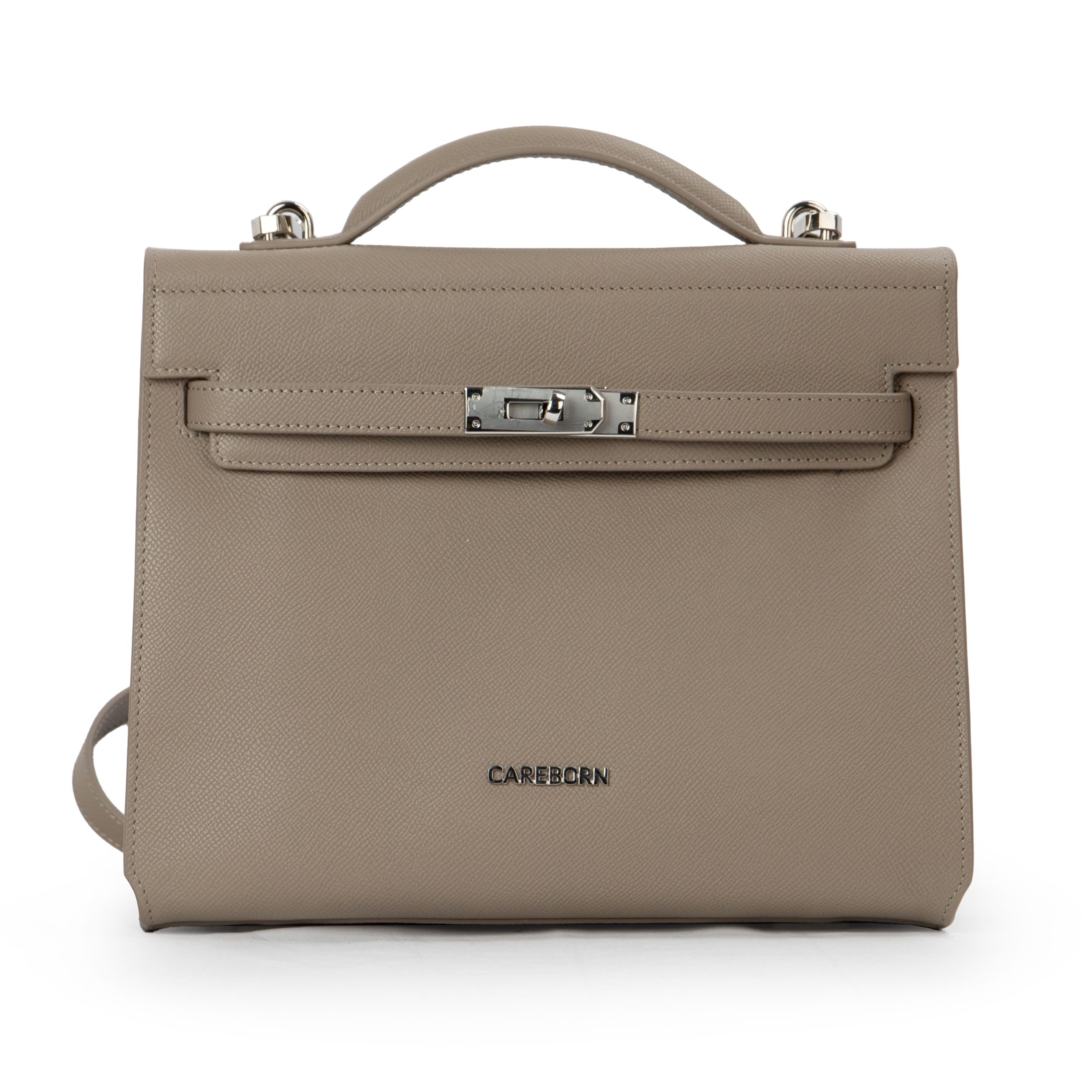 Elegant Ladies Small Satchel Handbag CAREBORN, Top Handle Crossbody Bag with Removable Strap Business Purse