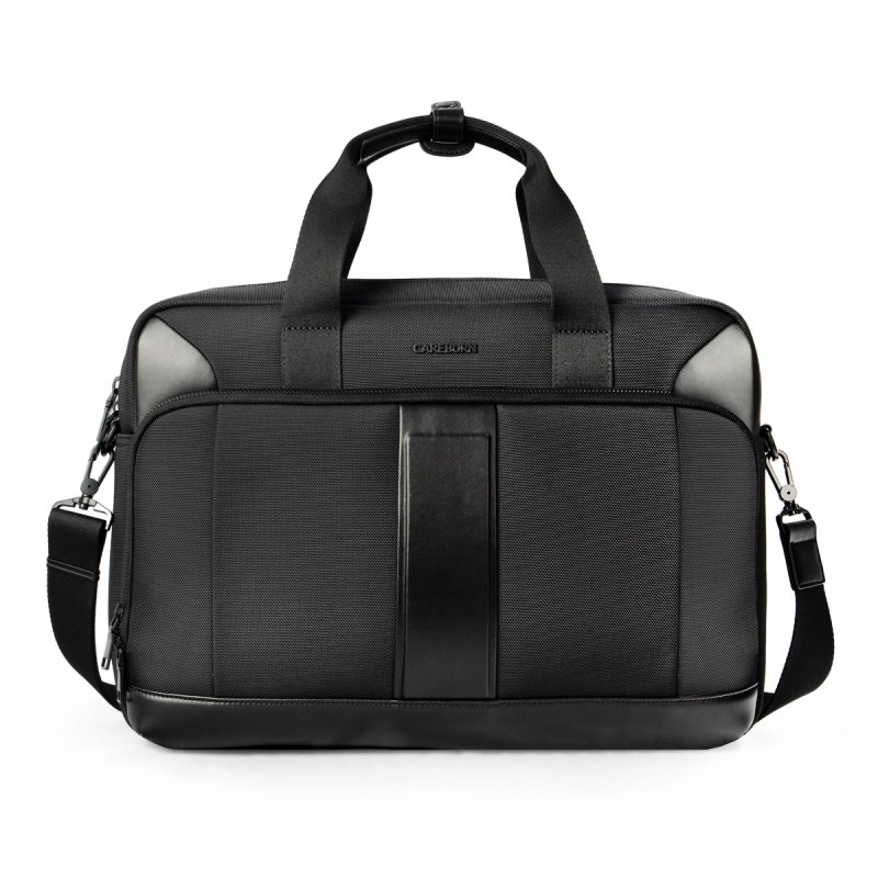 Men’s Structured Business Briefcase, Multi-compartment Laptop Messenger Bag, Waterproof Nylon Work Handbag for Office & Business Trip