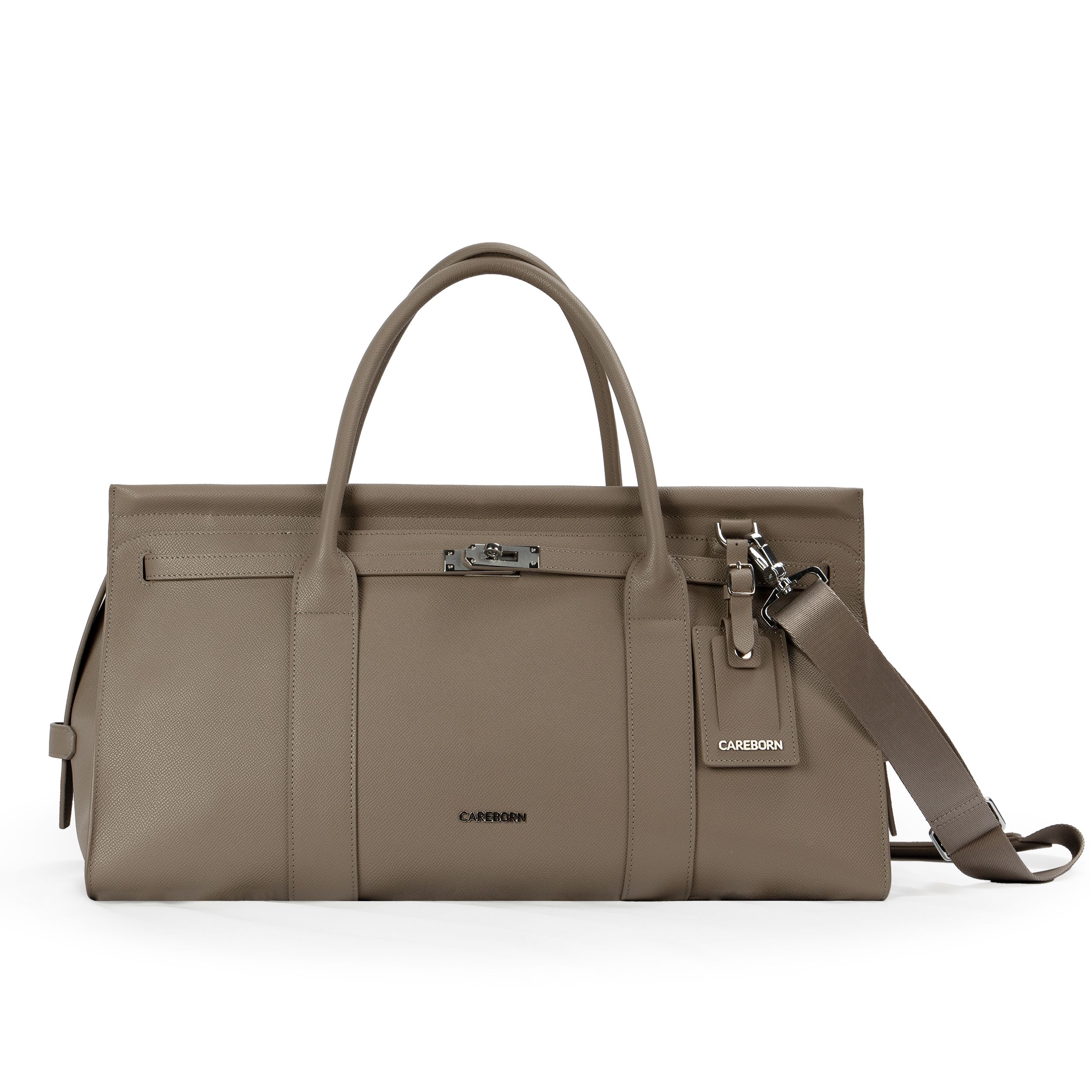 Elegant Ladies Work Tote Bag , Lock Decor Handbag with Detachable Strap for Office & Short Trip