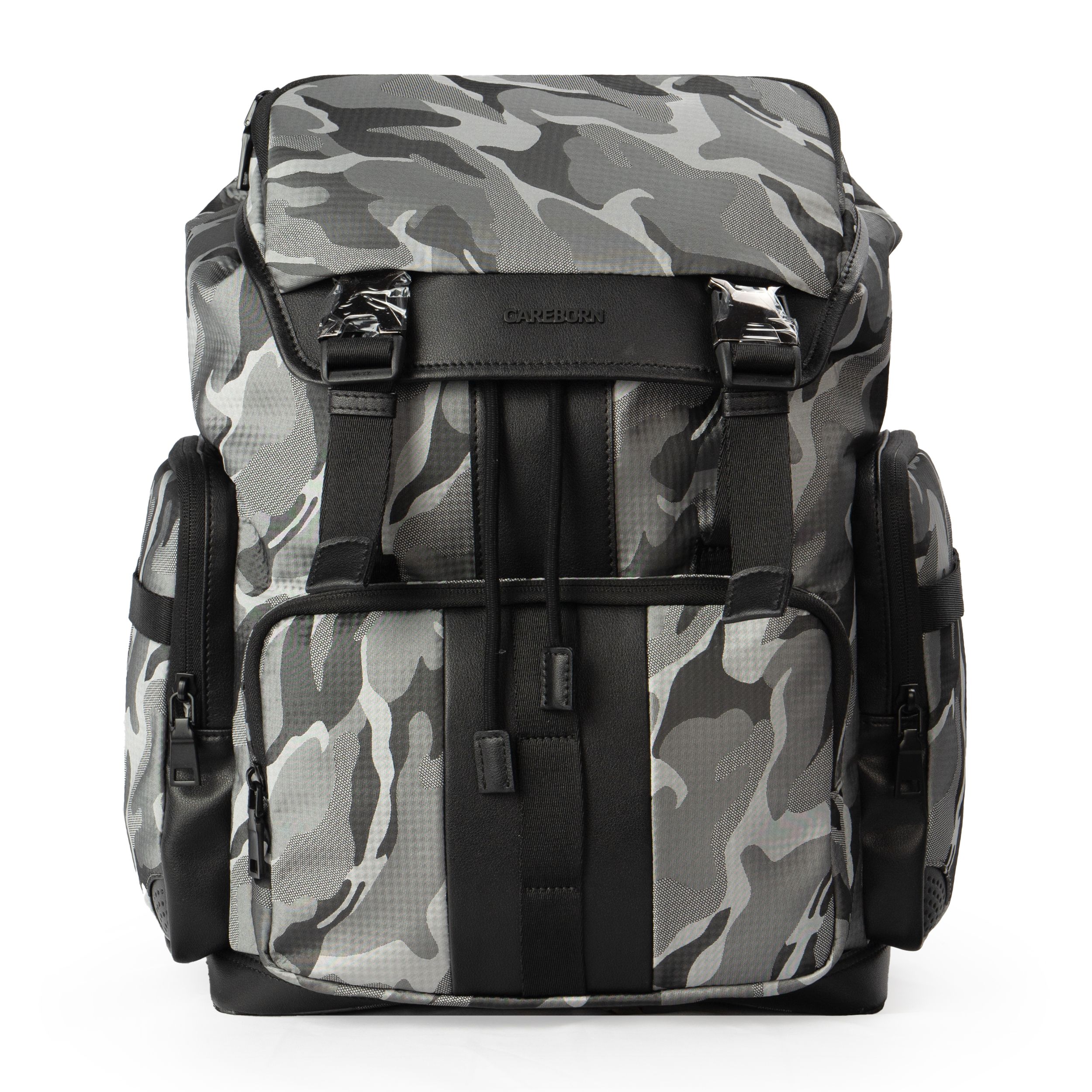 Men’s Camouflage Drawstring‑Flap Backpack, Water‑Repellent Large Capacity Computer Backpack for Work, Short Trip & Daily Use
