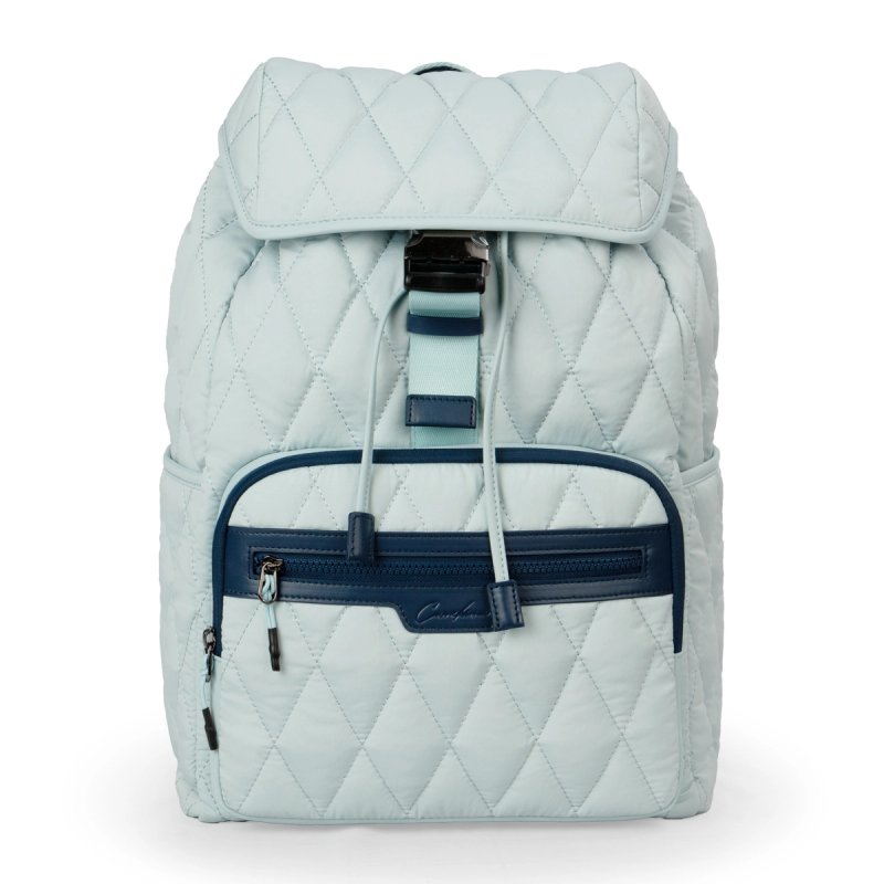 Soft Puffy Quilted Flap Rucksack, Multi Pocket Drawstring Backpack, Fashion Lightweight Shoulder Bag for School, Shopping & Weekend Getaway