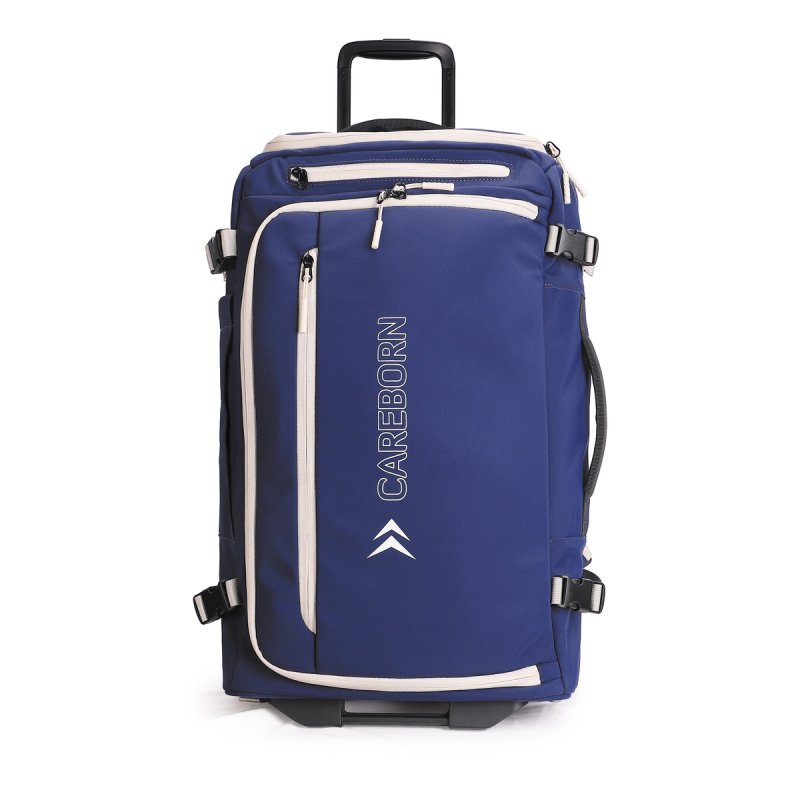 Waterproof Rolling Backpack with Handle, Multi-Pocket Wheeled Duffle Travel Bag for Outdoor Trip
