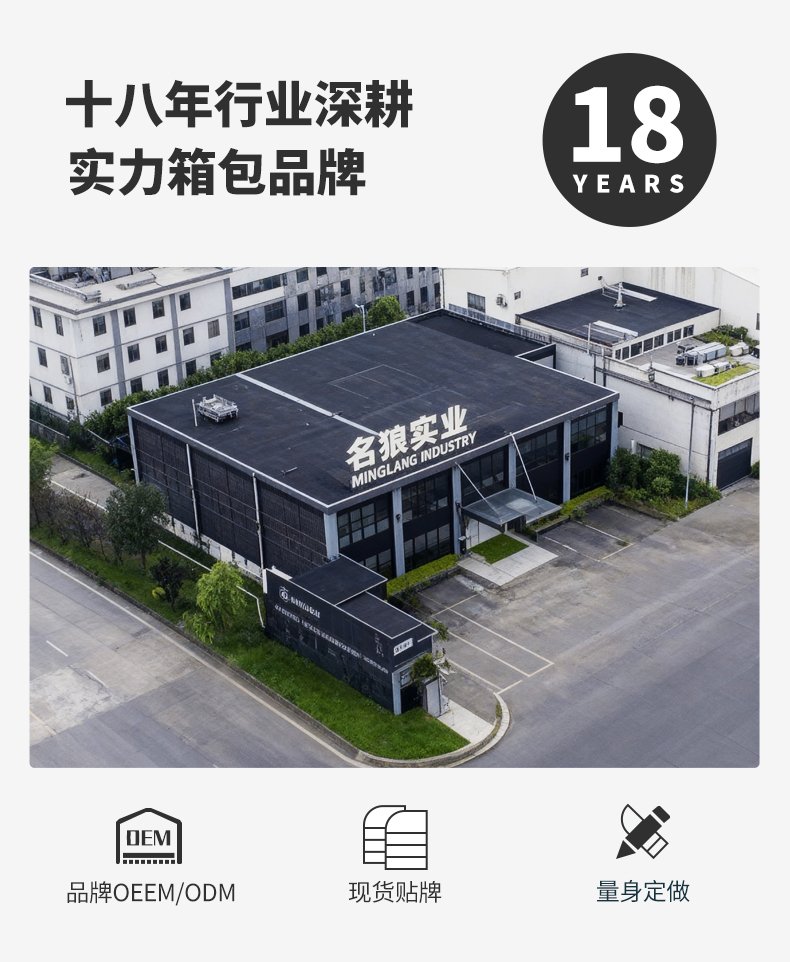China (Guangzhou) Direct Factory for High-End Luggage & Bag Design and Manufacturing