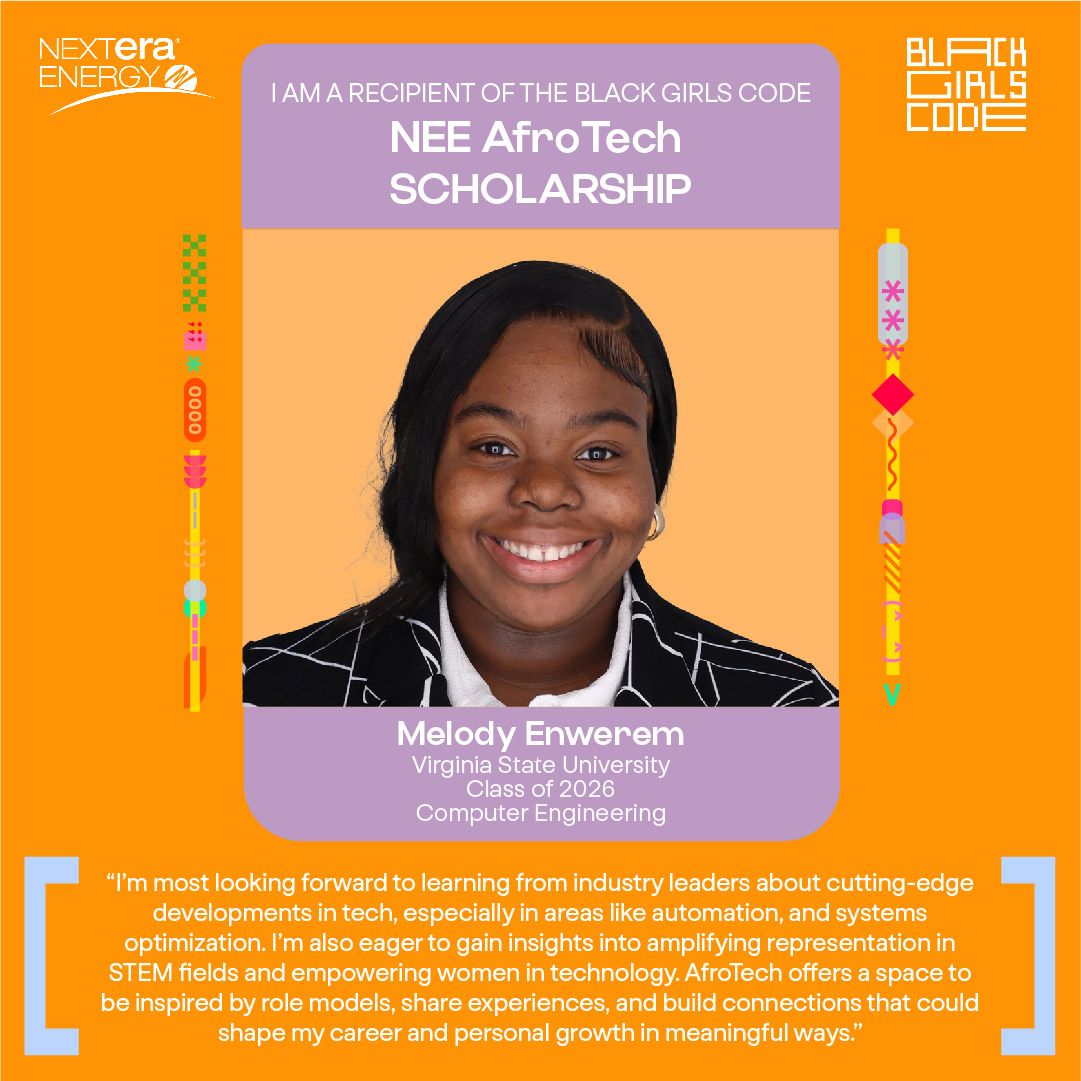 Melody Enwerem, EE AfroTech Scholarship, Black Girls Code