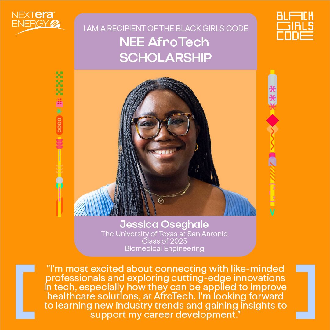 Jessica Oseghale, NEE AfroTech Scholarship, Black Girls Code