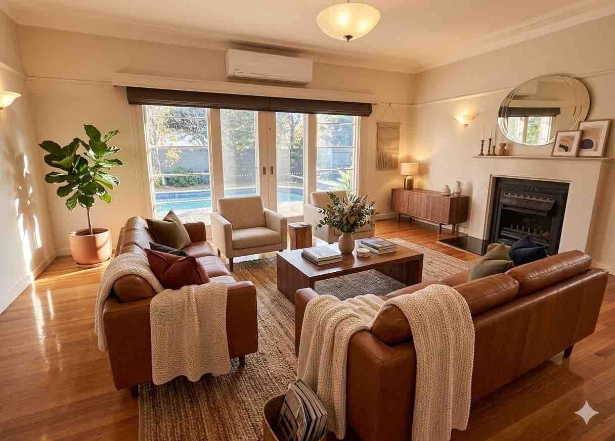 Balwyn North — interior — Living