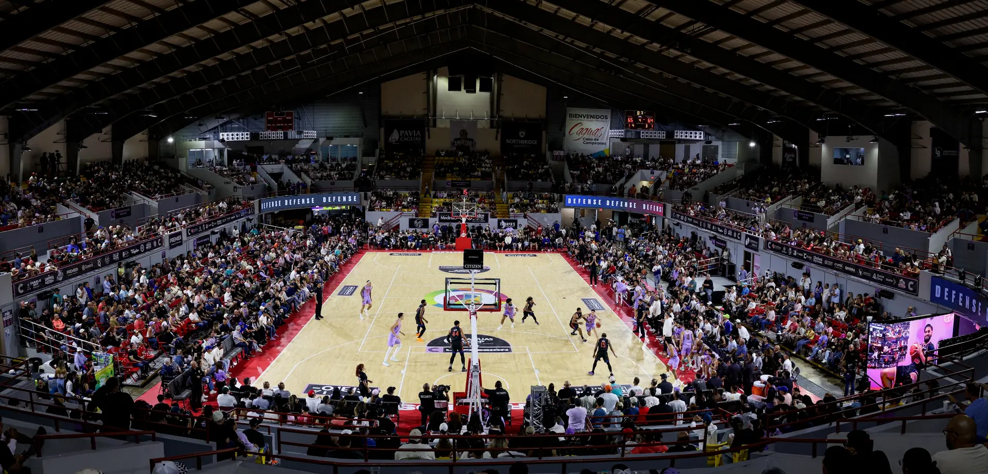 Criollos player walking onto the court