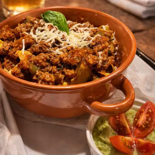 Nachos con carne