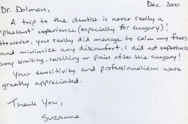 Testimonial letter