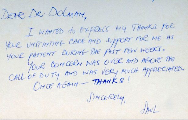 Thanks For Your Unstinting Care & Support