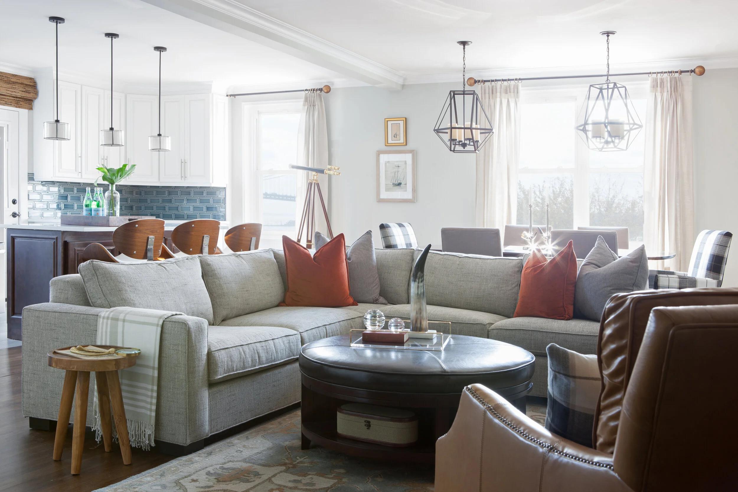 Open-plan living room from the Handsome + Hospitable project