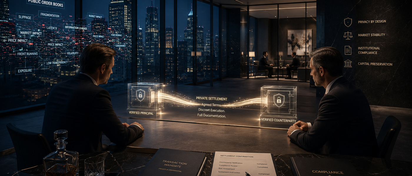 Private Digital Asset Transactions for HNWI and Sovereign Principals: The Case for Discretion