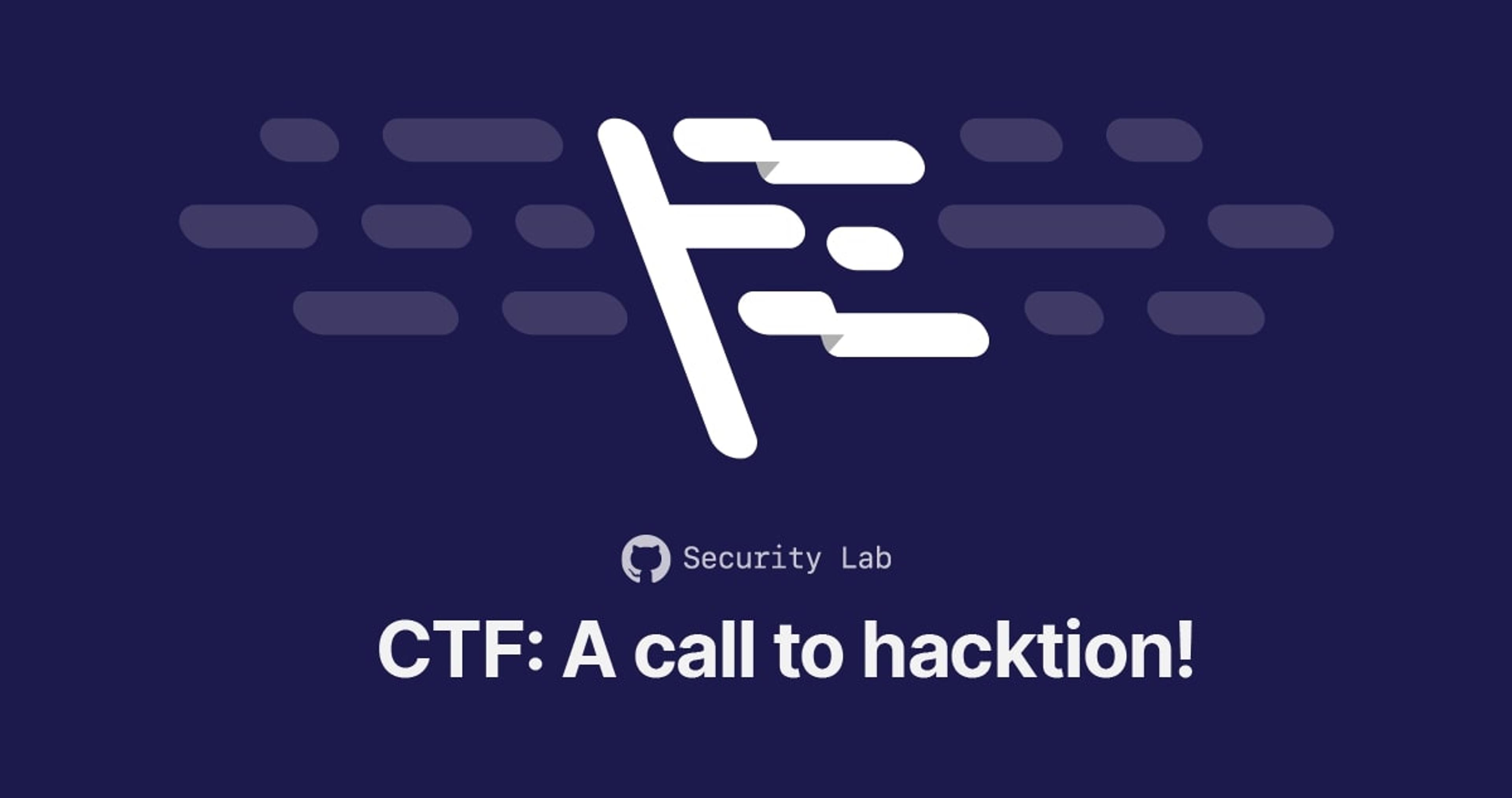GitHub A call to hacktion banner