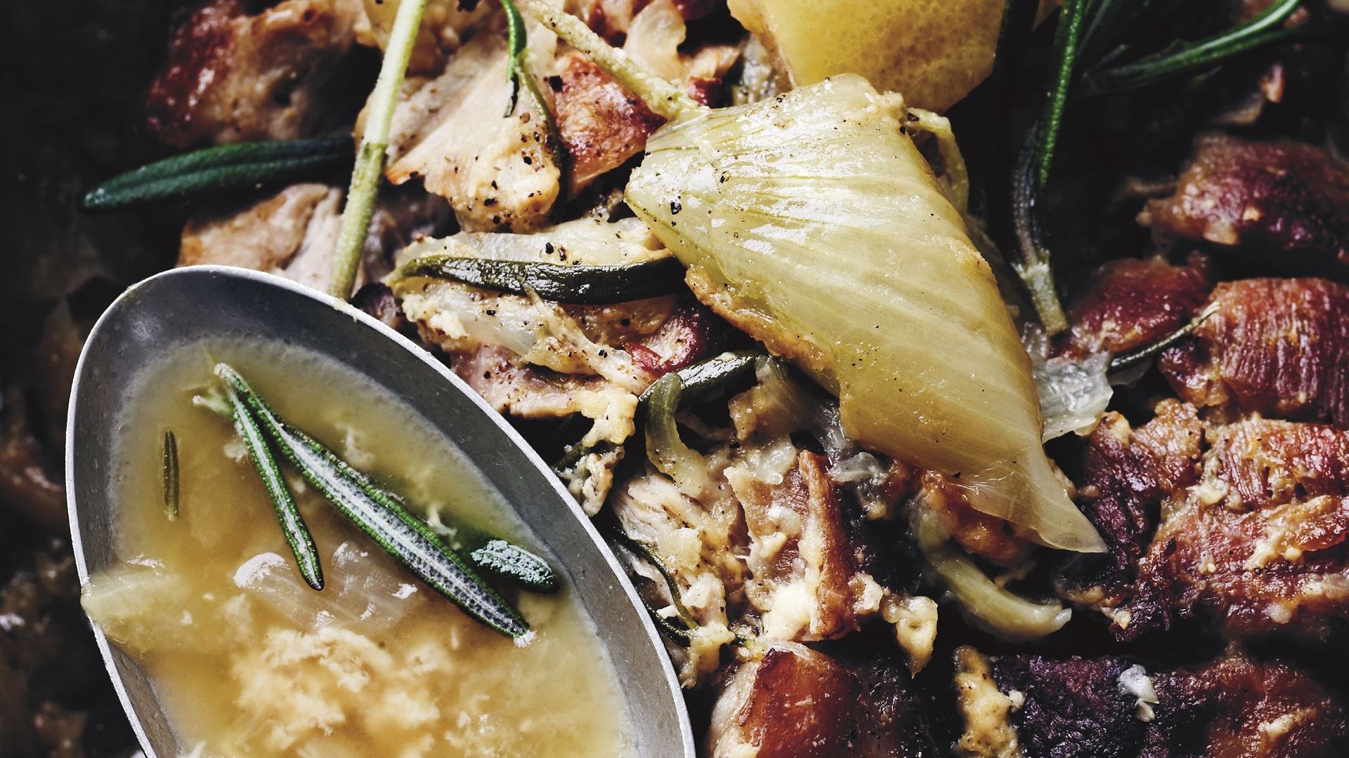 Braiseret svin med mælk