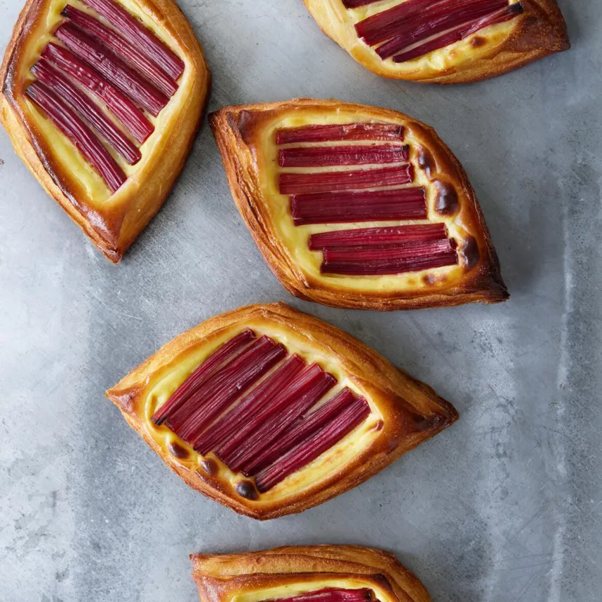 Rabarbercroissanter