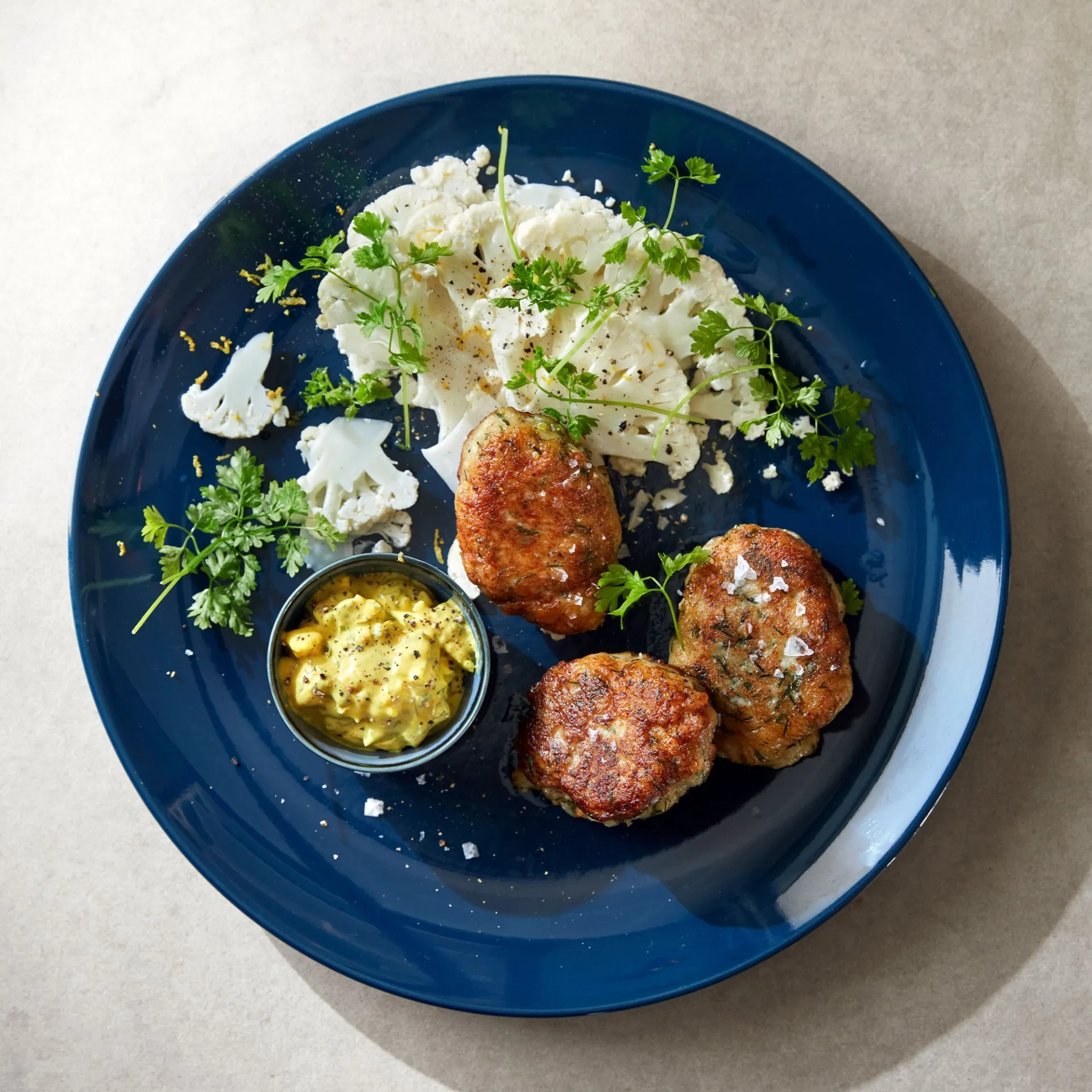 Fiskefrikadeller med remoulade