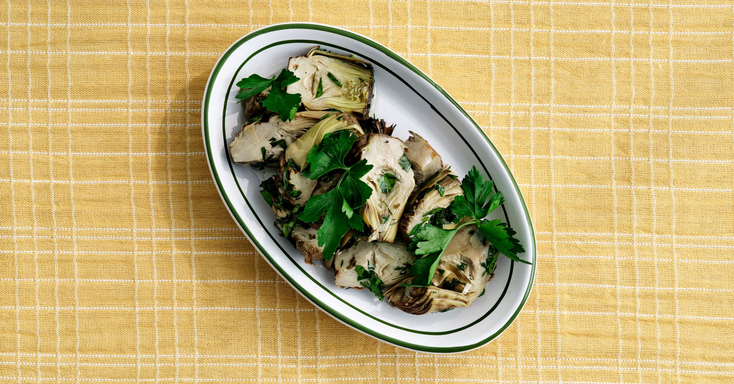 Syltede artiskokker med persille