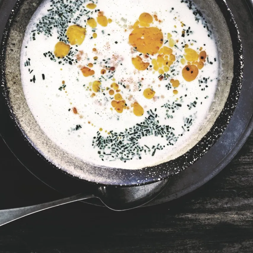 Jordskokkesuppe med chorizo