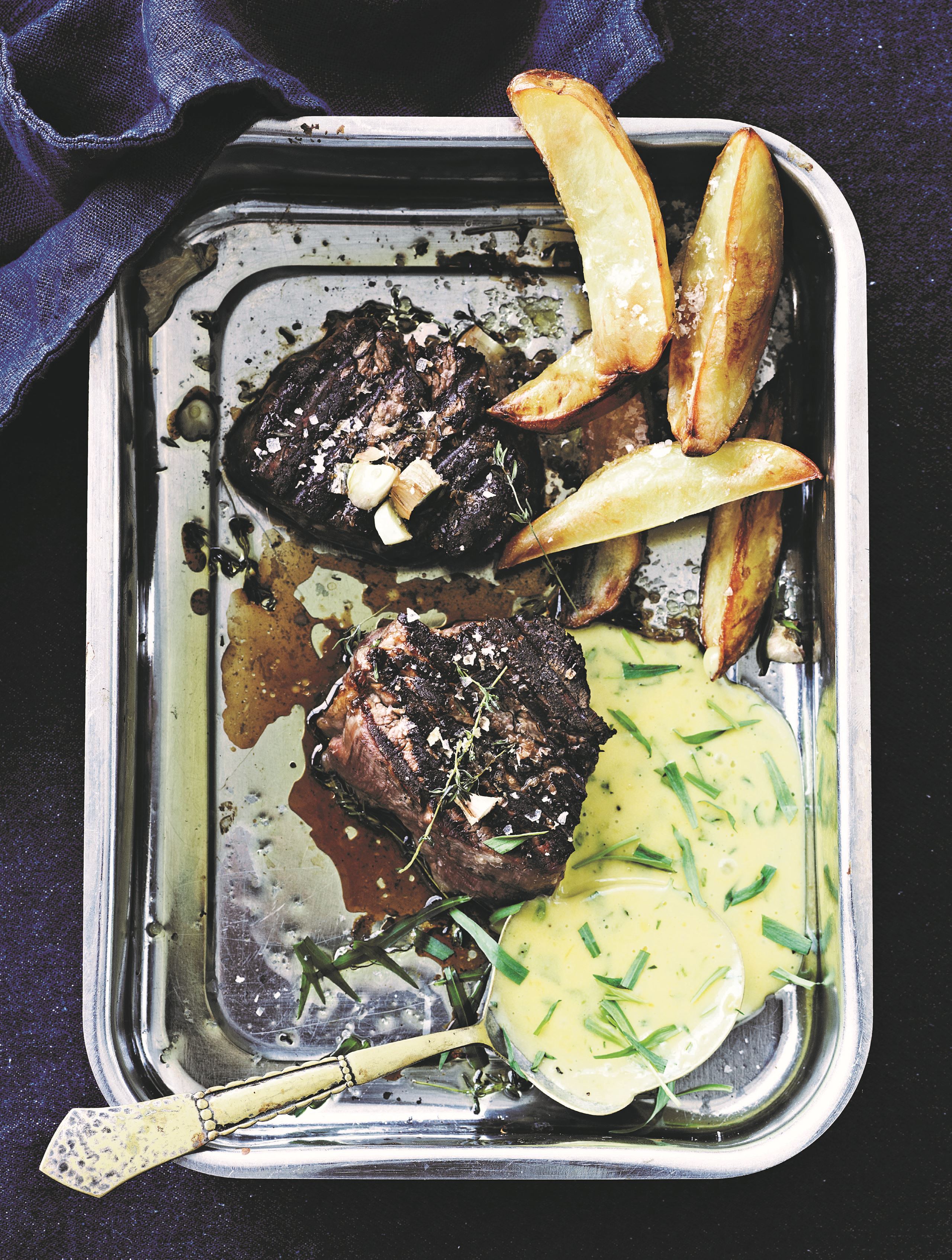 Grillet kalvemørbrad med bearnaise