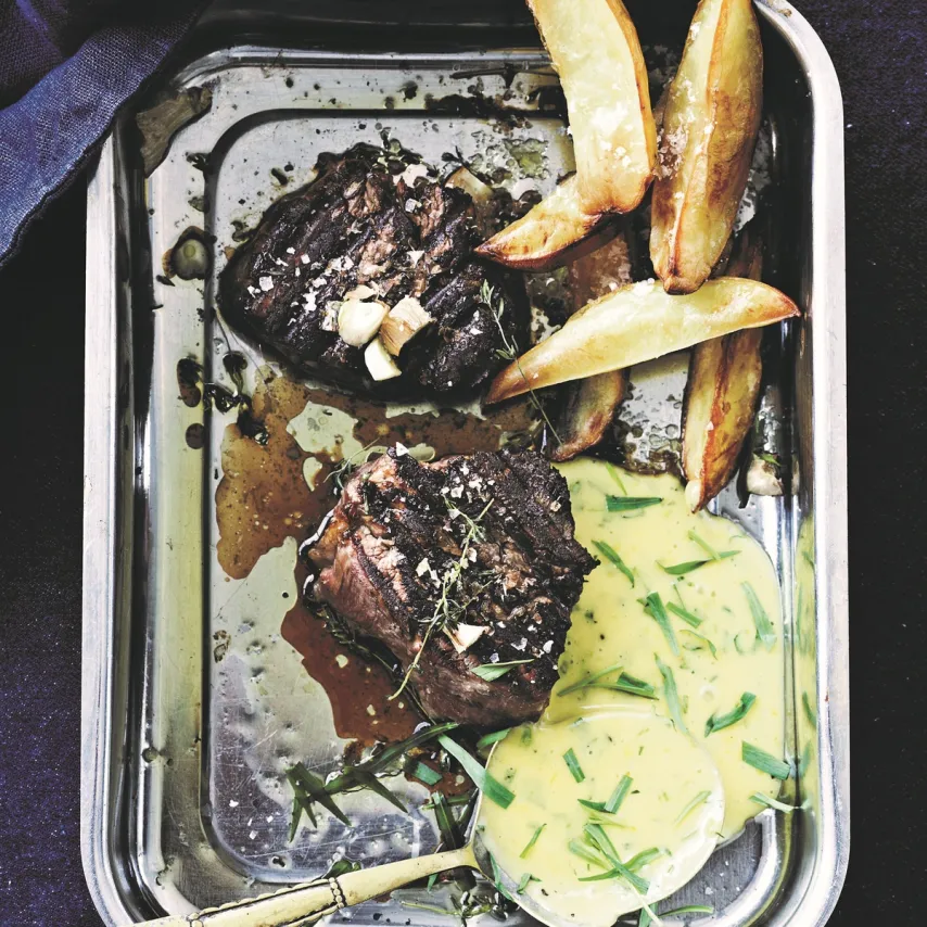 Grillet kalvemørbrad med bearnaise