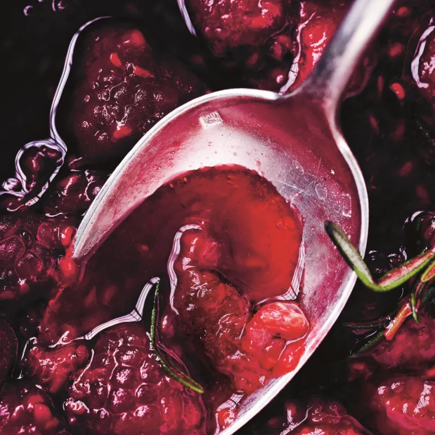 Hindbærsylt med rosmarin