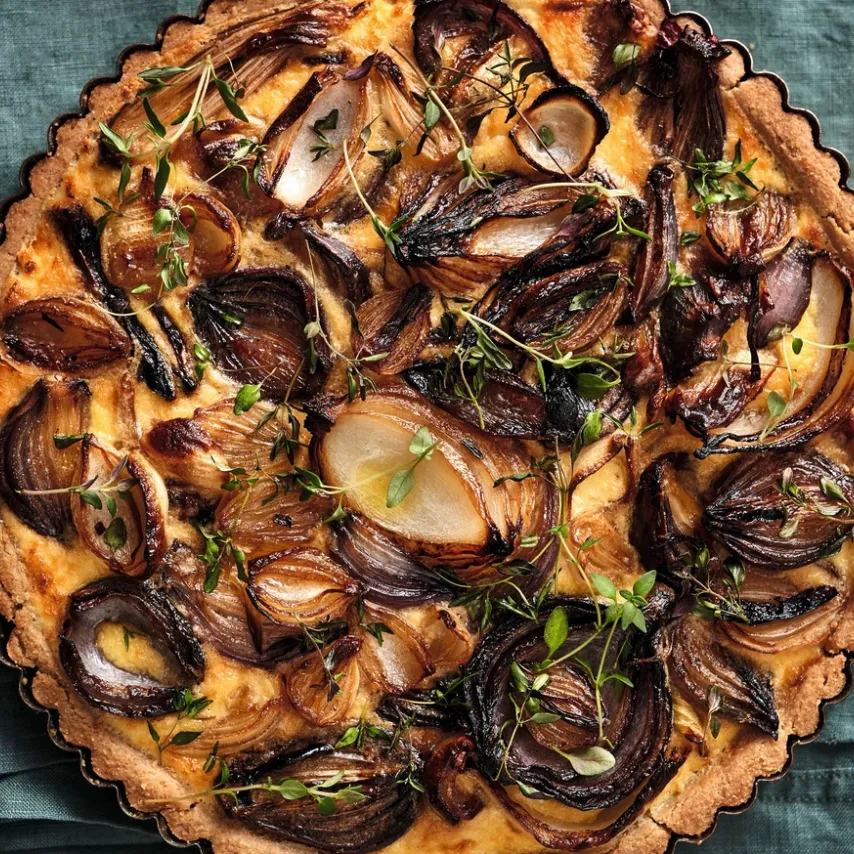 Glutenfri løgtærte