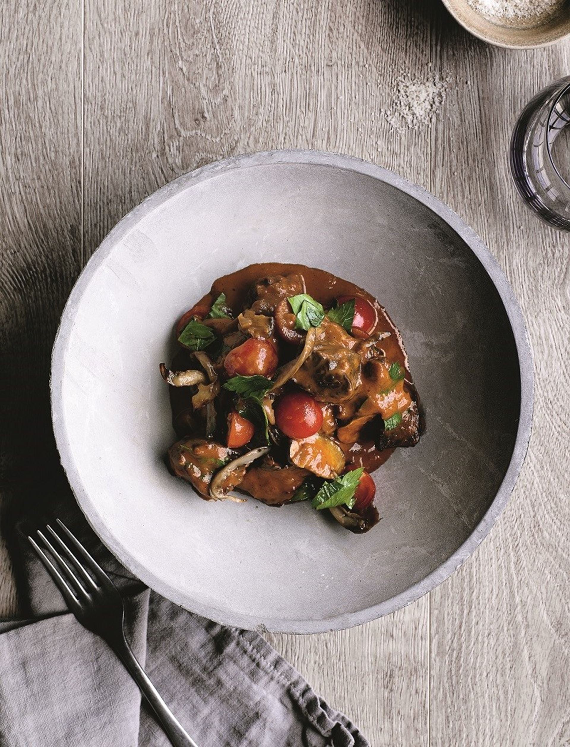 Bøf ragout stroganoff