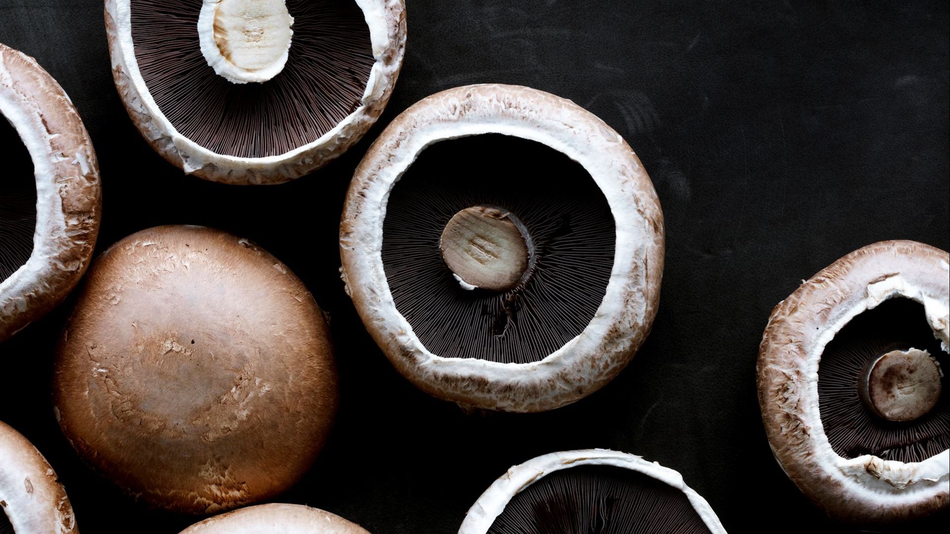 Annas pasta med tempeh, stegte svampe, fløde og trøffel