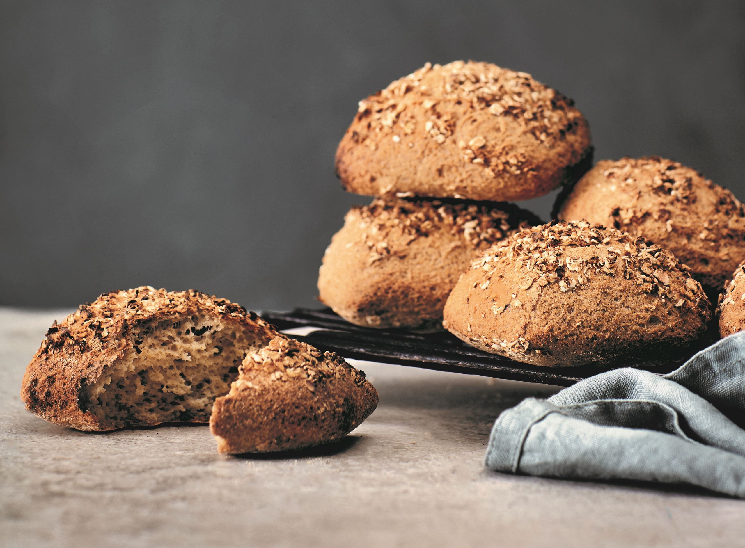 Glutenfri havreboller med surdej