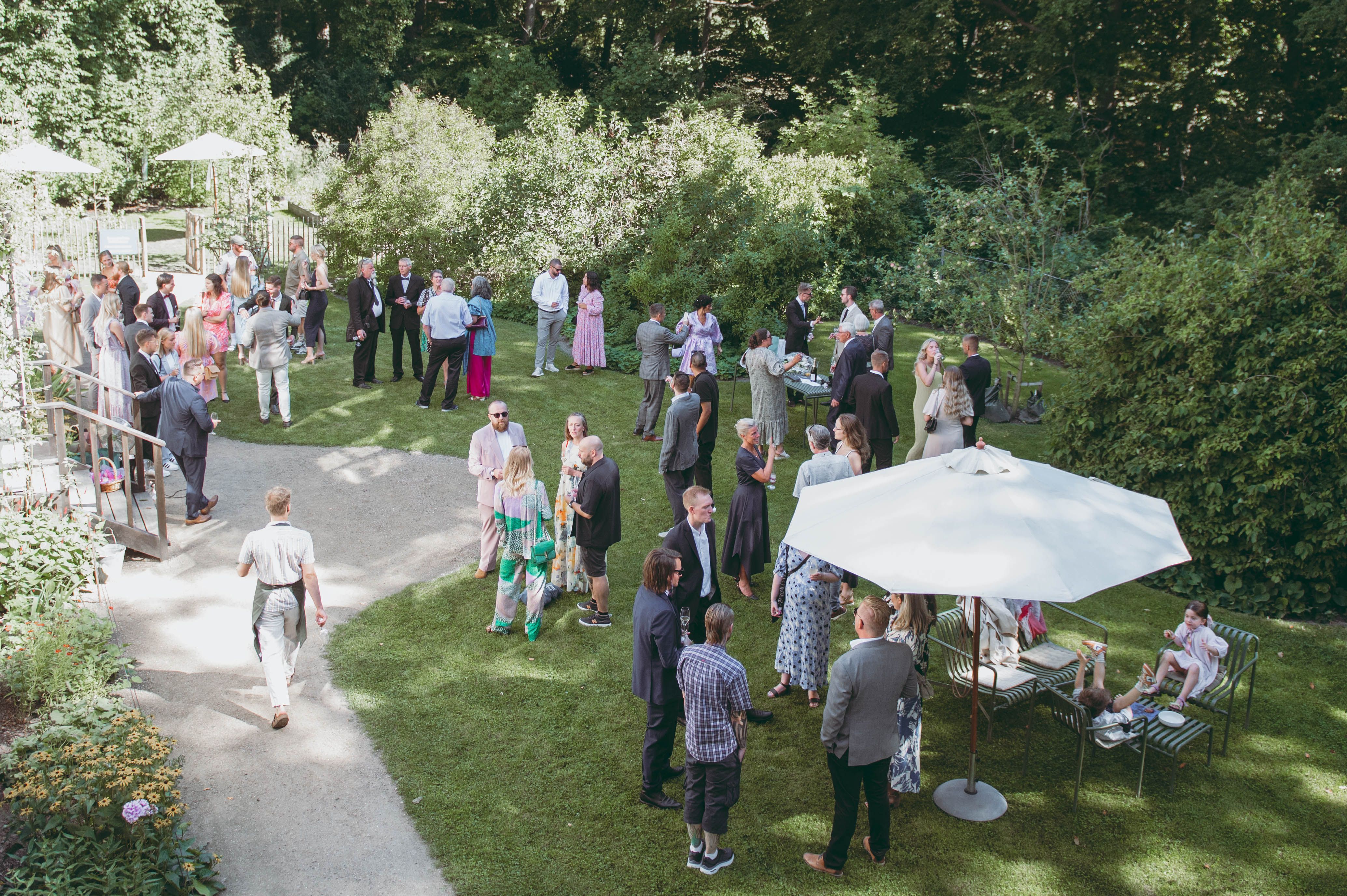 Firmafest på Fasangården i Frederiksberg Have