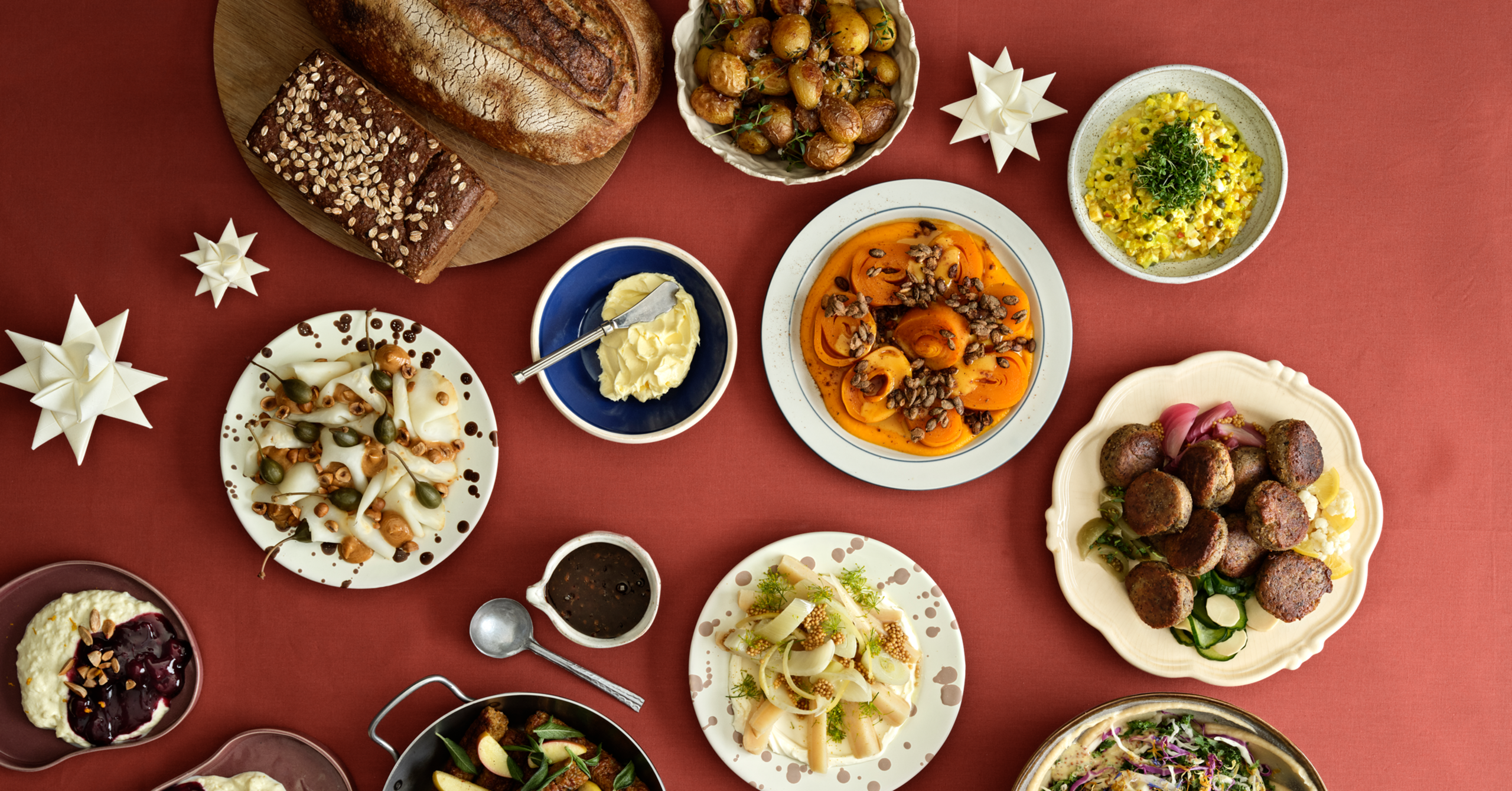 Det helt grønne julefrokostbord