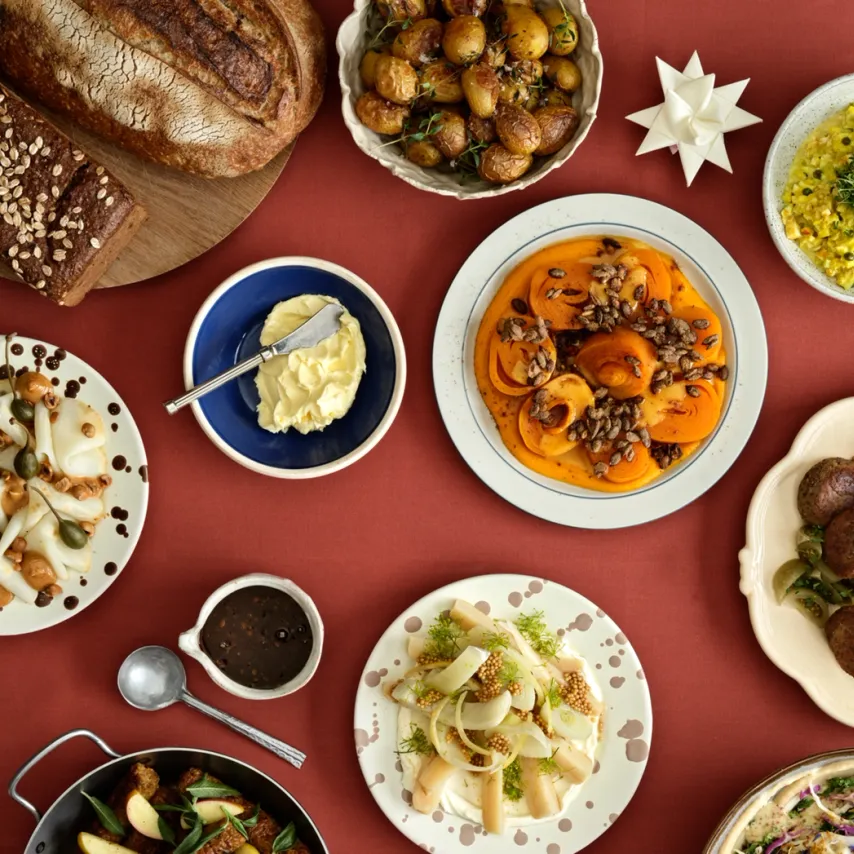 Det helt grønne julefrokostbord