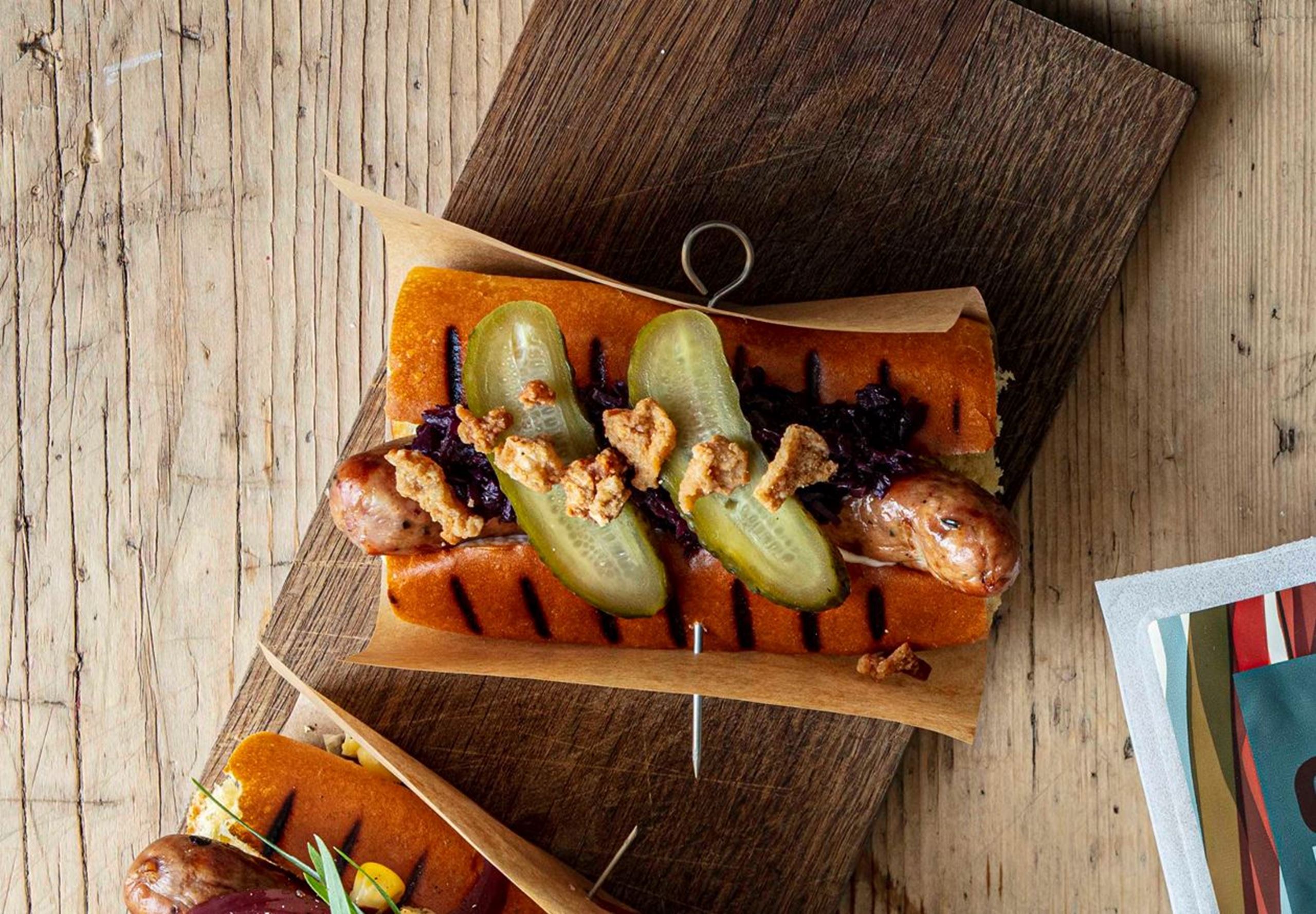 Hotdog i godt selskab