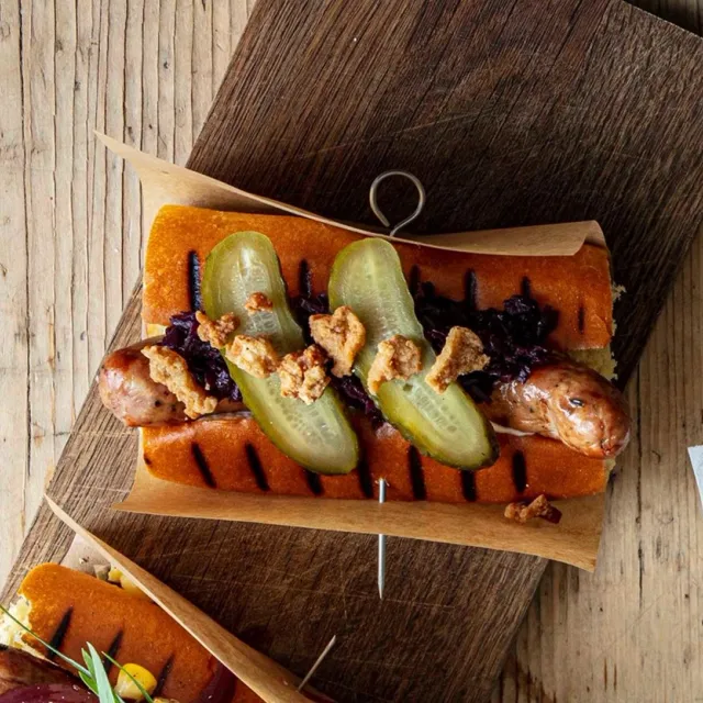 Hotdog i godt selskab