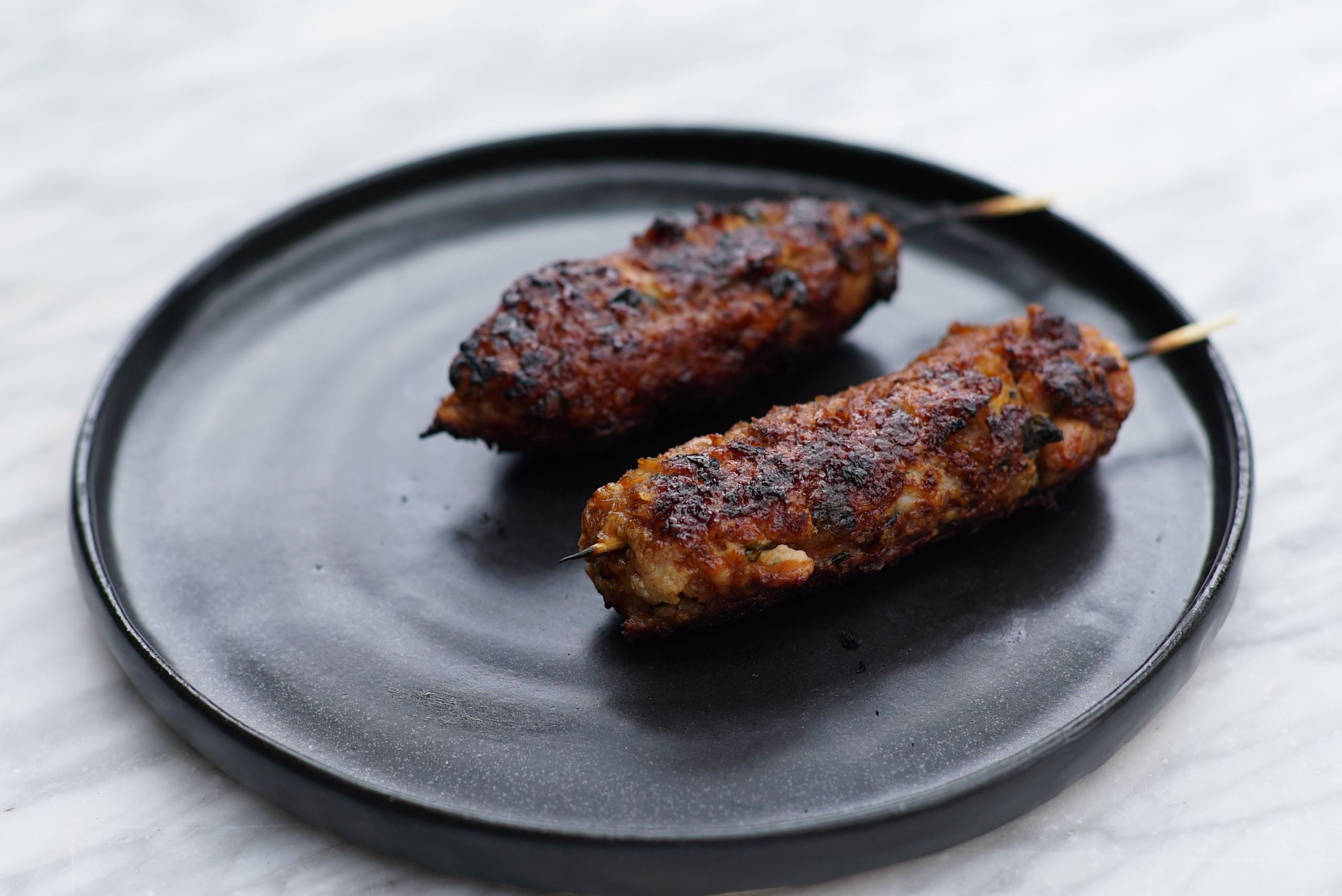 Tsukune - japanske grillspyd