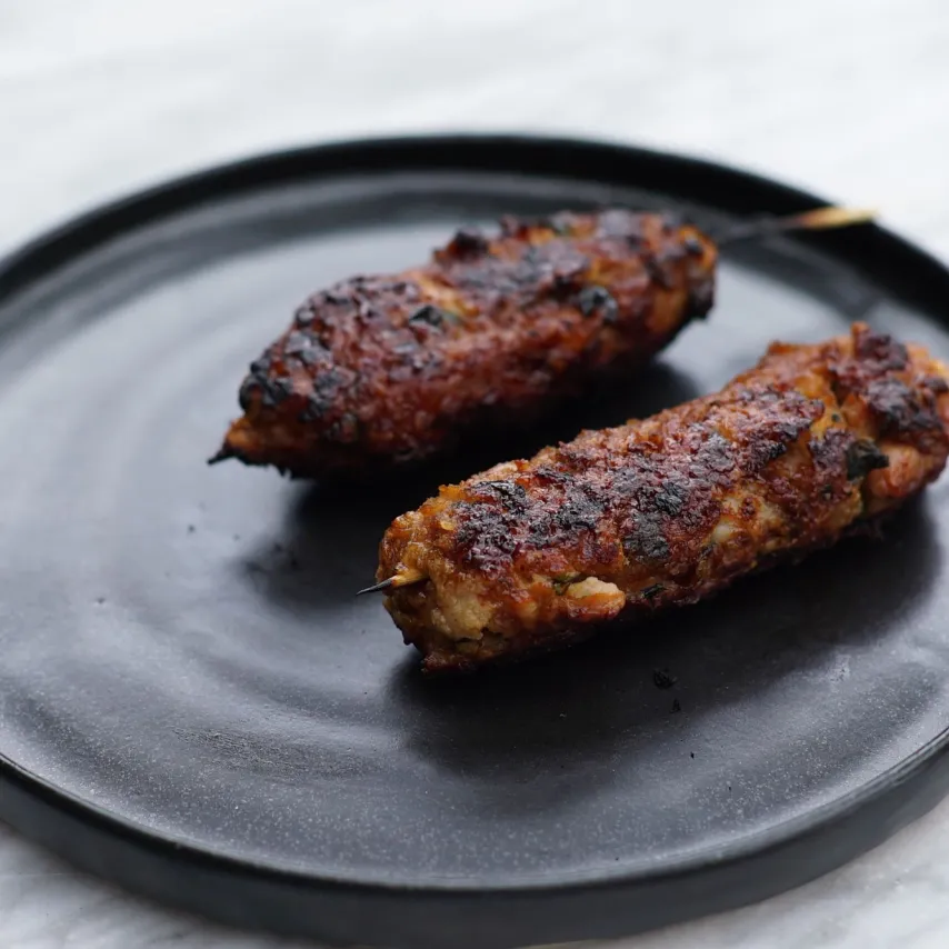 Tsukune - japanske grillspyd