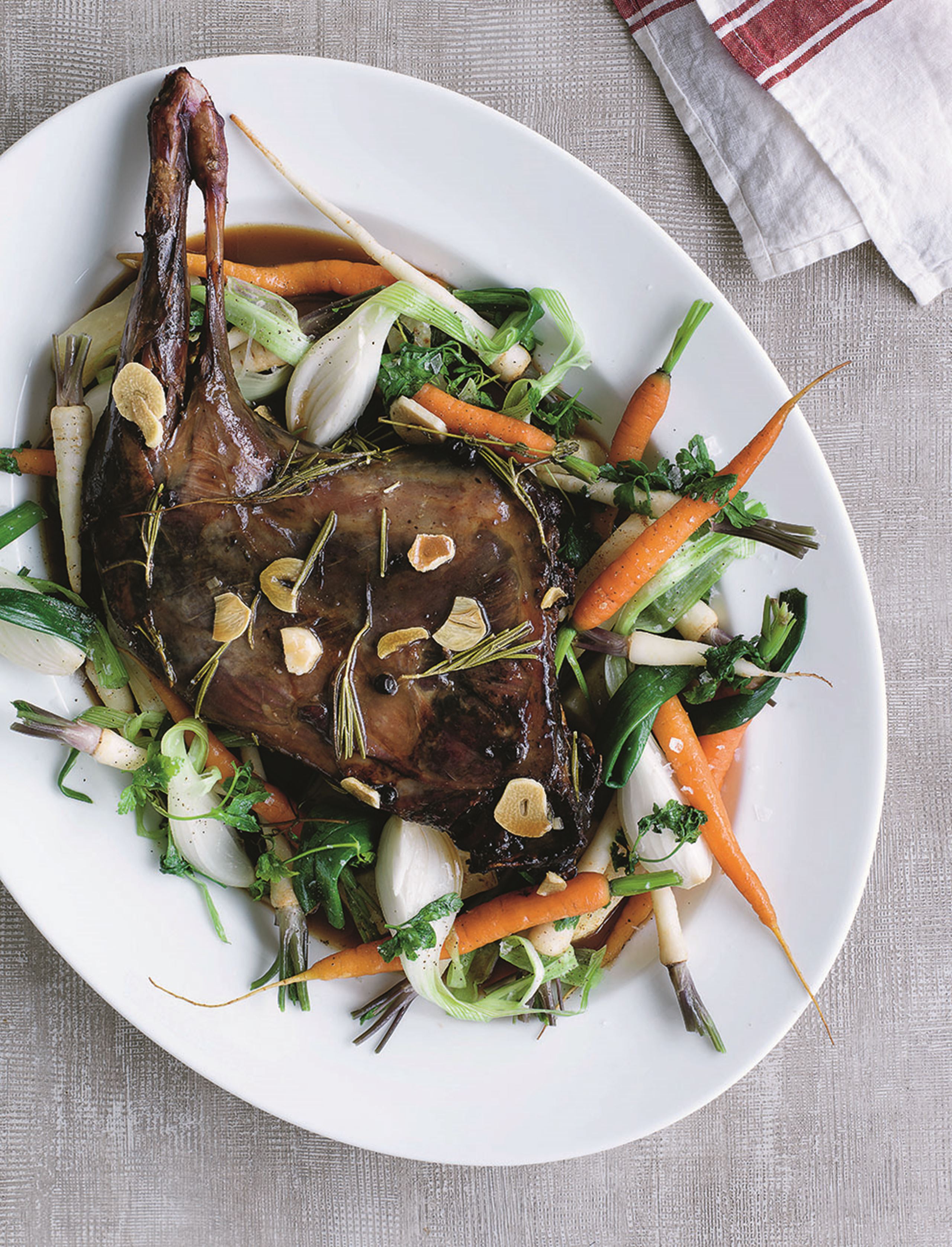 Sommerbuk med nye rodfrugter