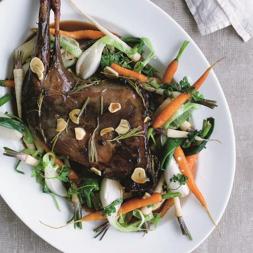 Sommerbuk med nye rodfrugter