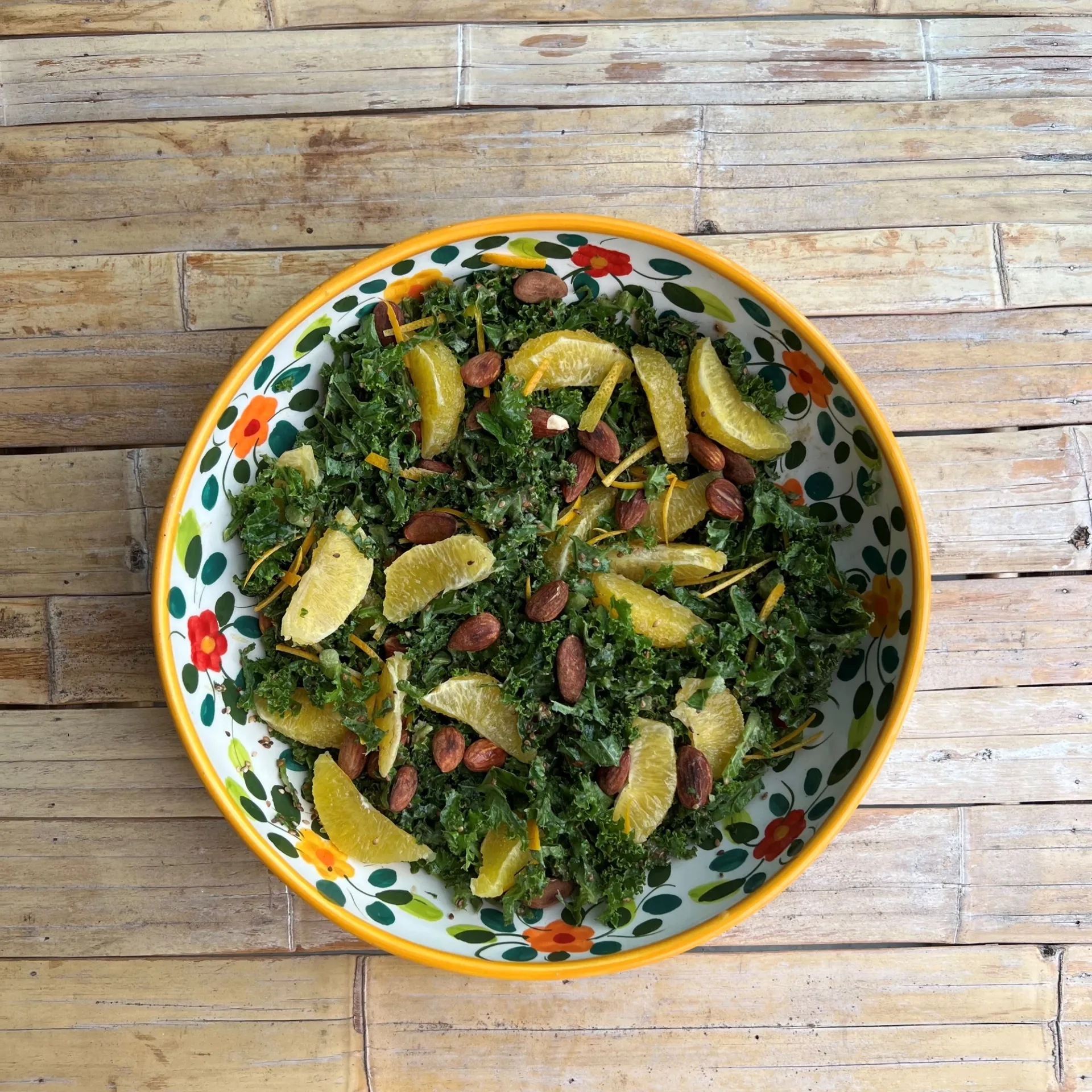 Grønkålssalat med appelsin