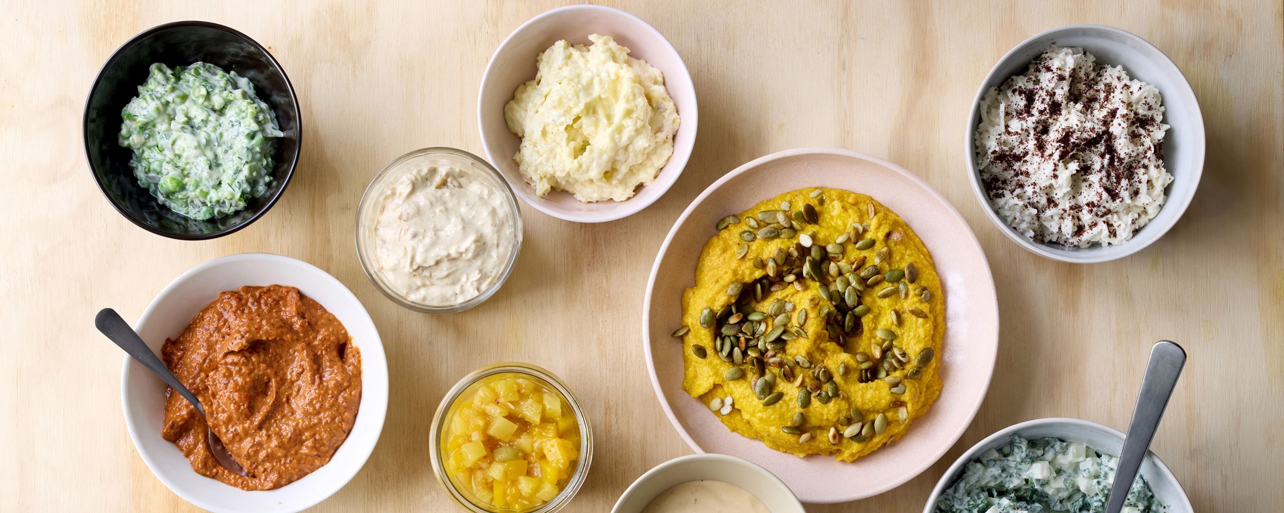 Hummus i flere afskygninger