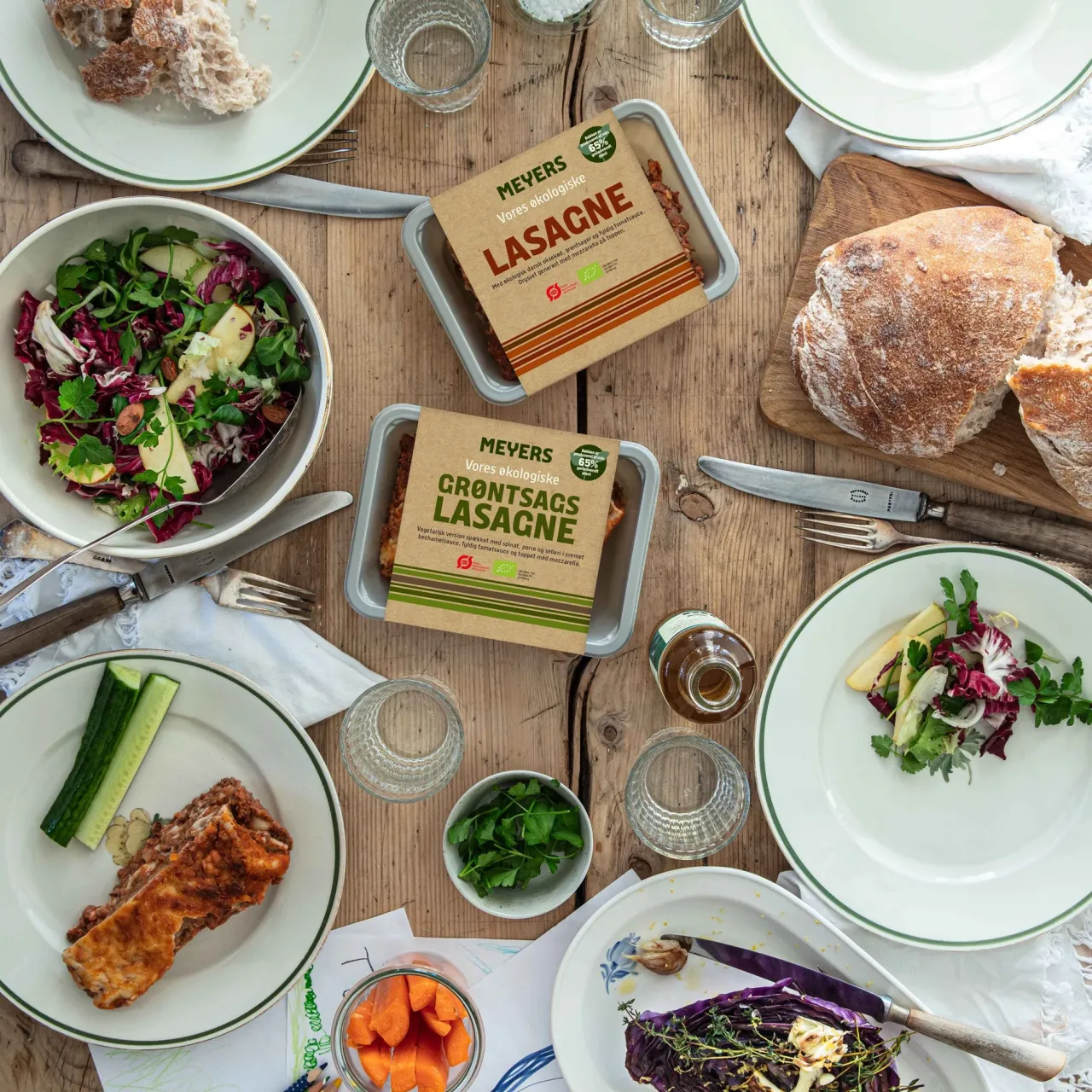 Genbrugsbakker og flere bælgfrugter: Vi har gjort vores middagsretter mere bæredygtige