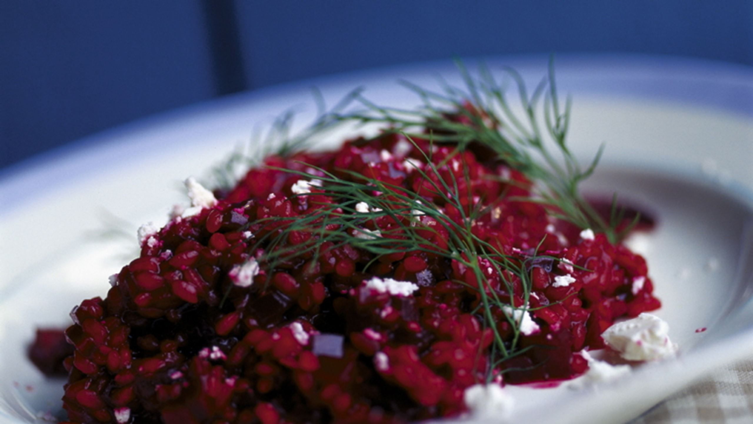 Rødbederisotto med feta