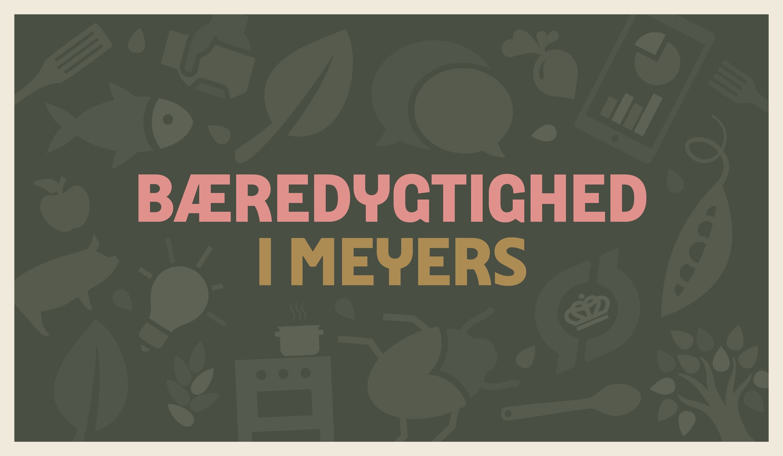 Overblik: sådan arbejder vi med bæredygtighed i Meyers