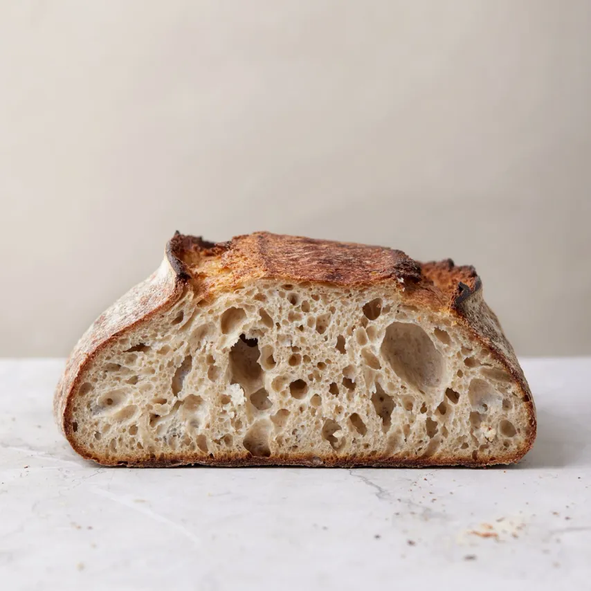 Surdejsbrød med 20% fuldkorn