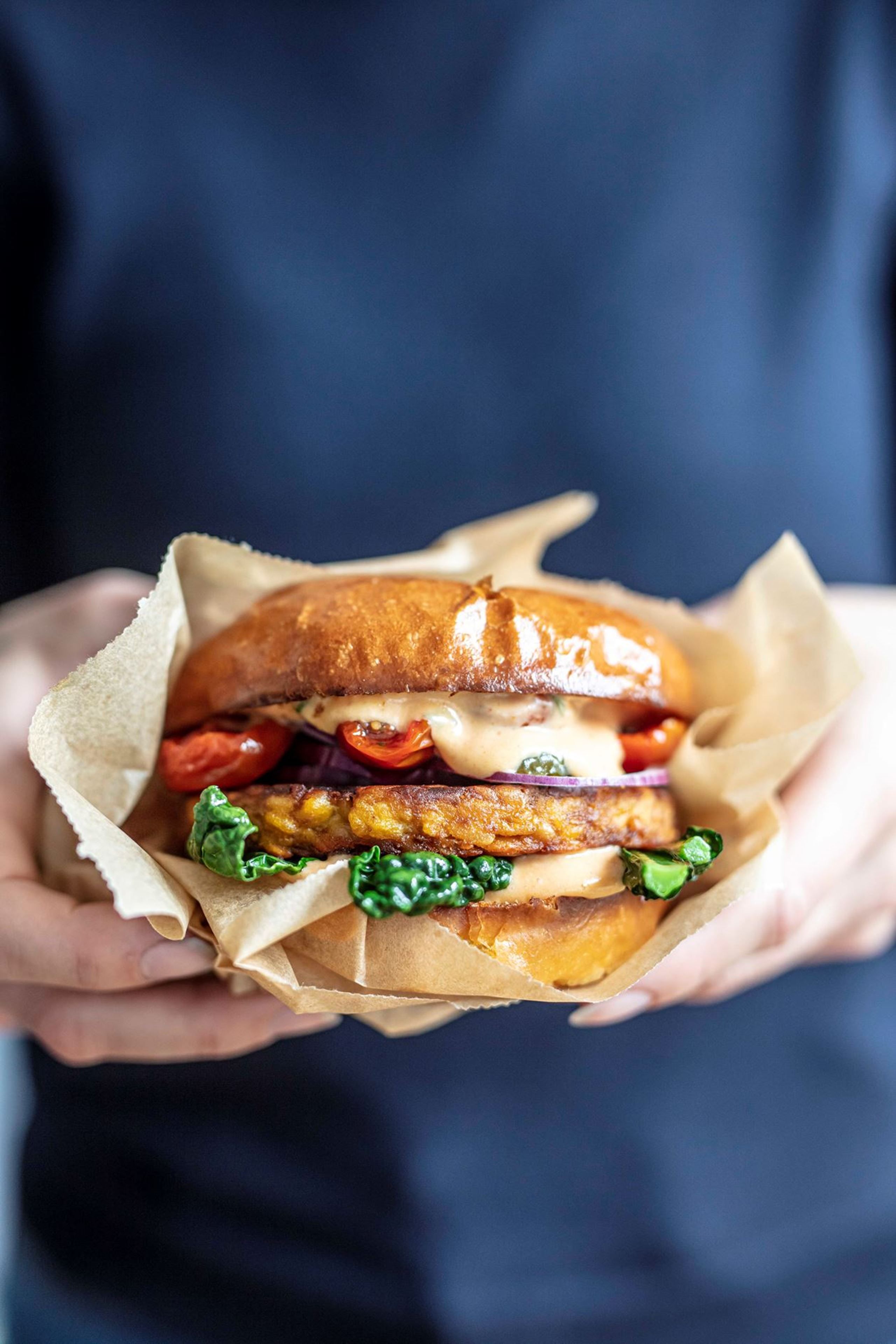 Bearnaiseburger med tempeh