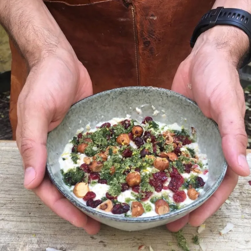 Lyn-grød med toppings